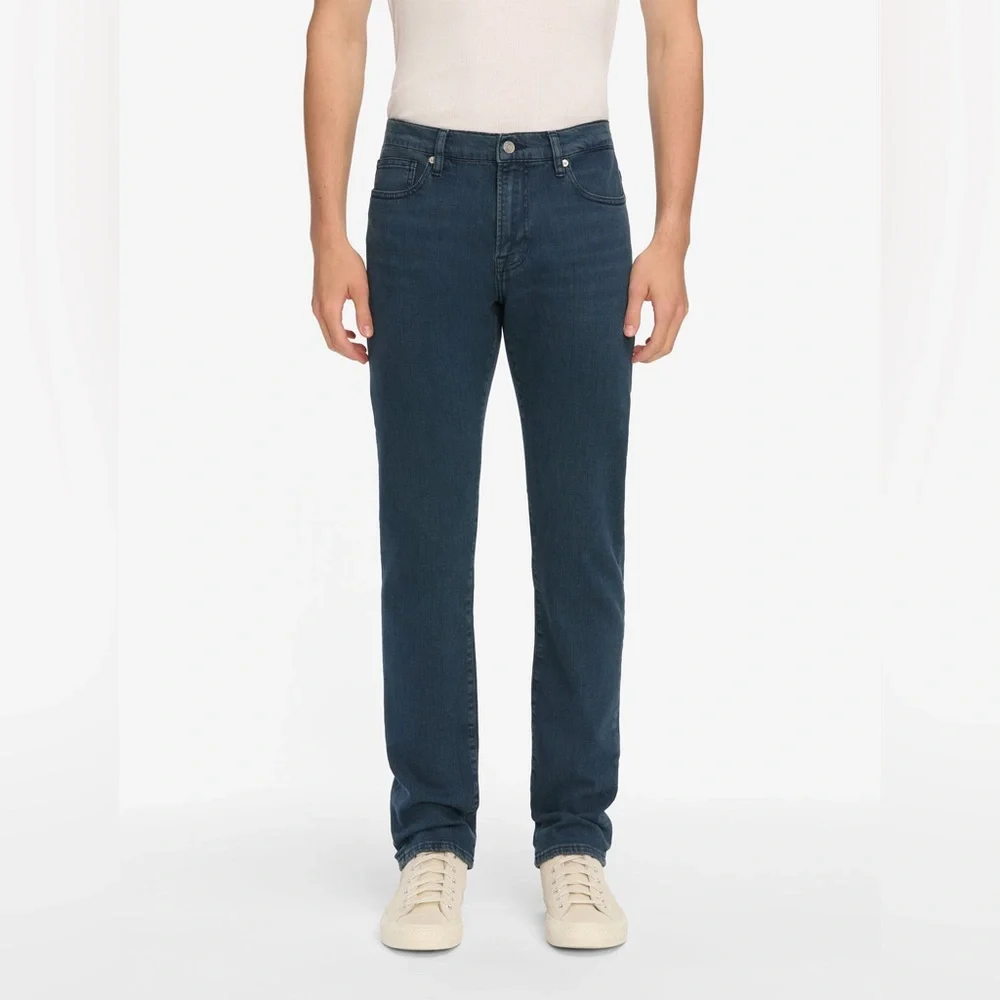 Frame L’ Homme Slim Men's Blue Jeans Balboa Bay Tonal med wash Straight SZ‎ 34”